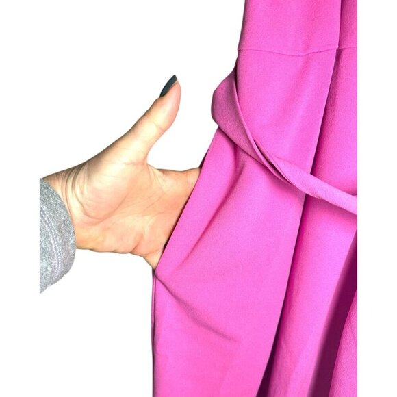 Maggy London Womens Light Pink Sleeveless Belted Pockets Sheath Dress Sz 12 New - Picture 5 of 10